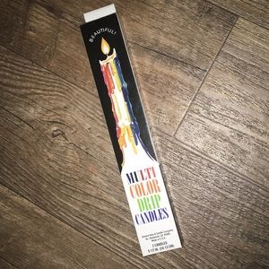 Multi color drip candles
